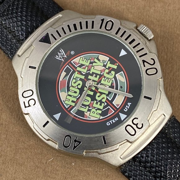 Vintage John Cena Sports Watch Silver Tone